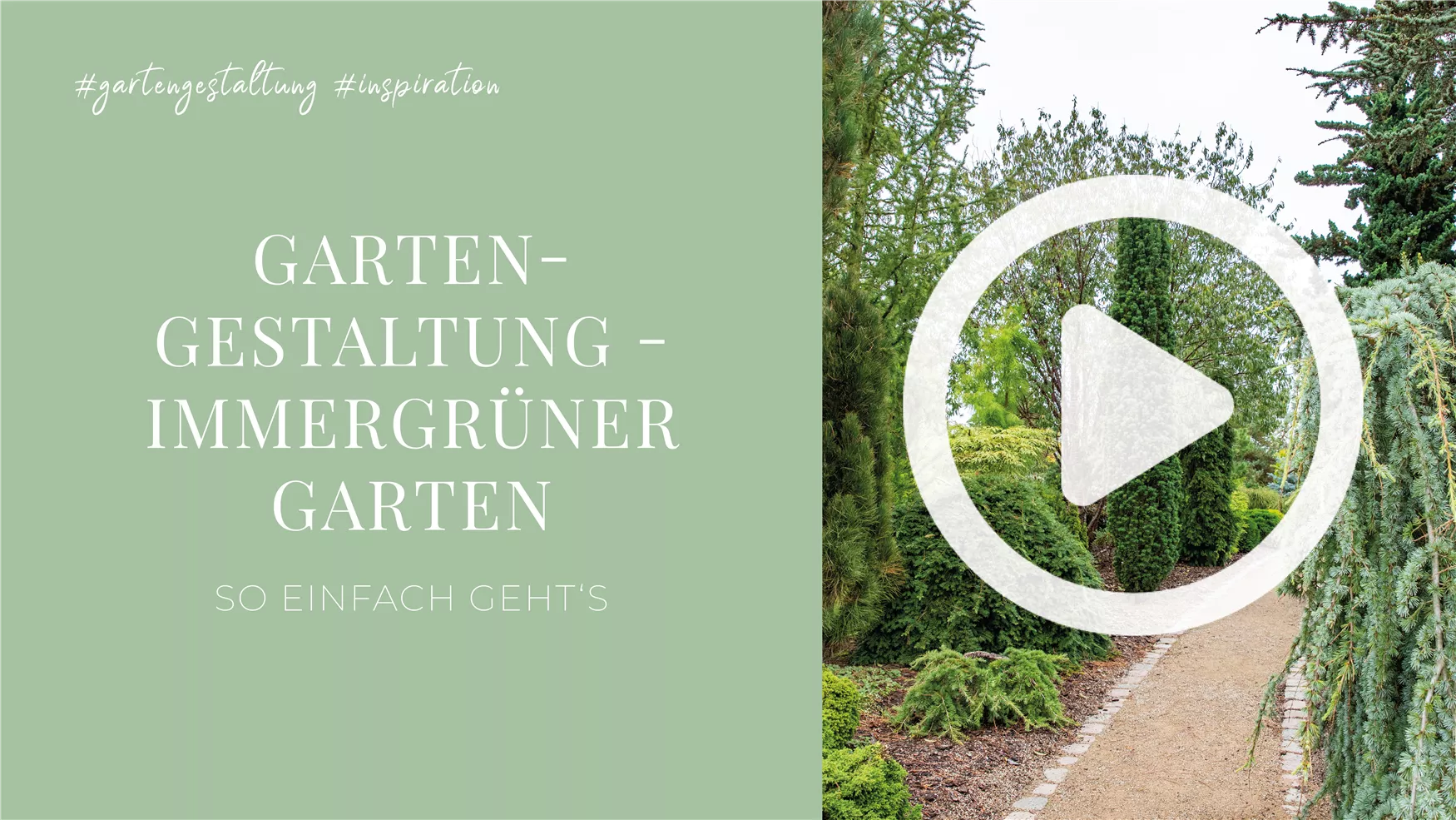 Gartengestaltung - Immergrüner Garten