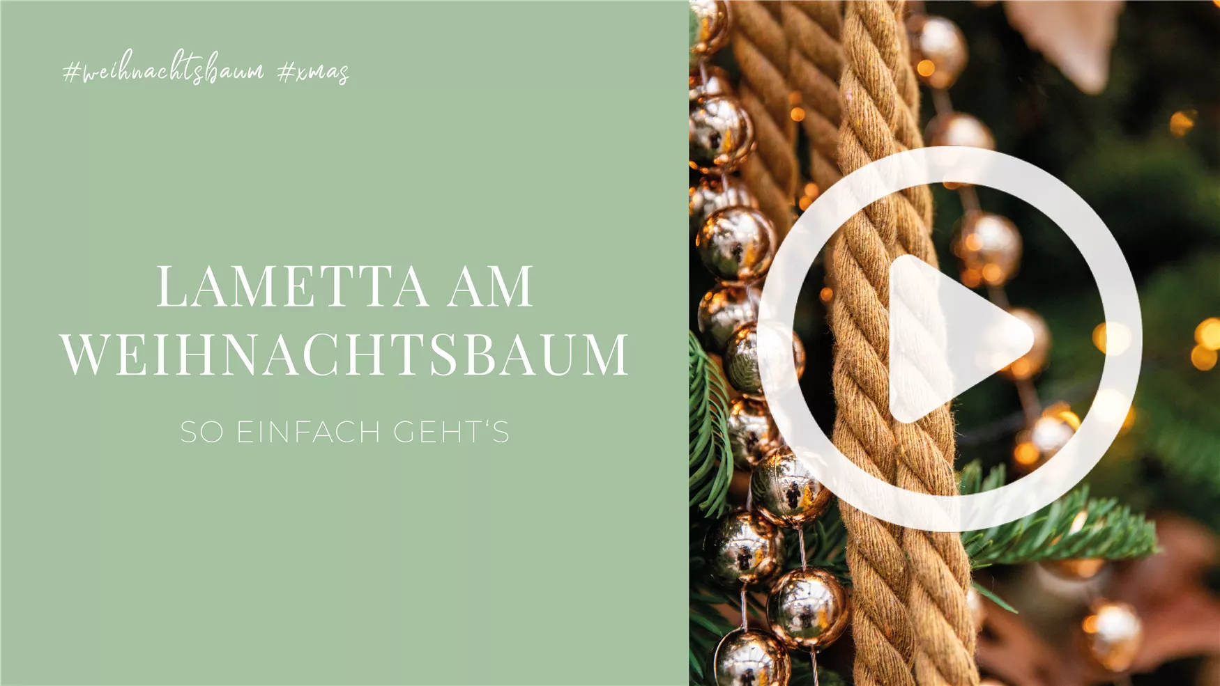 Lametta am Weihnachtsbaum