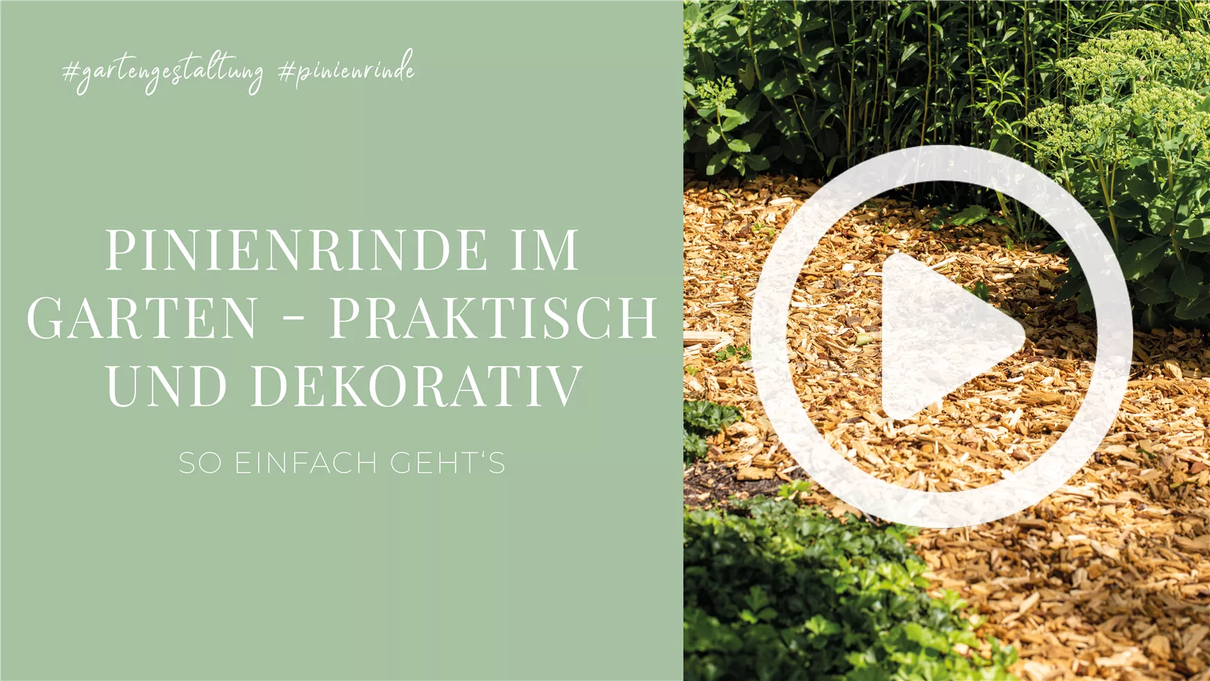 Pinienrinde im Garten - Praktisch und dekorativ